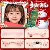 Fiesta de Tatuajes Navideños para Niños Pegatina Facial de Árbol de Navidad Nuevo Estilo Europeo y Americano Red de Decoración Navideña de Alto Rendimiento