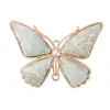 Broche de Mariposa de Perlas de Brocado de Canción Hecho a Mano DIY Estilo Antiguo Accesorio de Solapa para Hanfu Qipao Recuerdo de Festival
