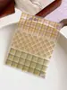 Adesivos para Nail Art Yitu Padrão Formiga Xadrez Simples Retrô Celebridade da Internet Francesa Tendência Adesivos Decorativos Yt4992