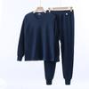 Ropa Interior Térmica de Algodón de Xinjiang Conjunto de Ropa y Pantalones de Otoño Traje de Algodón 100% Puro para Hombre Talla Grande para Mediana Edad y Adultos Mayores Ropa Interior de Color Sólido