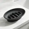 Saboneteira de silicone, porta-sabonete doméstico, suporte de sabonete para banheiro com drenagem, adequado para dormitórios estudantis, estilo luxo leve
