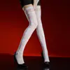Medias Largas Suwen 'Baroque' Jacquard Aurora Hasta la Rodilla para Mujer Flor en Flor Tono Sexy Brillantes Aceitosas