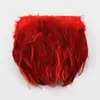 Encaje de Plumas al por Mayor Tiras de Tela Puntiagudas 10-15cm Tiras de Tela Puntiagudas Coloridas Rojas Accesorios para Ropa DIY Muñecas