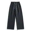 Pantalones Casuales para Hombre de Tallas Grandes, Hombres 2026 Verano Nuevos de Moda Delgados Sueltos de Pierna Ancha Rectos Largos