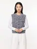 Chaleco de Punto sin Mangas LR OrderAutumn para Mujer Cardigan de Botones Ajustado Favorecedor Rejuvenecedor Versátil Top Gris