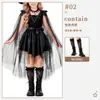 Disfraz Infantil de Halloween Disfraz de Bruja Disfraz para Actuación en Escenario Ropa Infantil Disfraz de Bruja Elfo del Bosque Vestido para Niña
