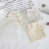 Nueva bolsa de almacenamiento con cordón de malla de encaje, bolsa a prueba de polvo para regalo de joyería, bolsa de embalaje de gran capacidad para artículos de belleza y varios