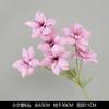 Flor artificial morada ceremonia de boda salón de bodas camino principal arreglo floral techo decoración arco de bienvenida hotel fila de flores flores falsas