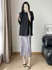 Falda Plisada Estilo Miyake Verano 2024 Nuevo Estampado Falda Plisada Talla Grande Mundo Submarino Estilo Casual Japonés y Coreano