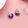 Accesorios de aleación para goteo de aceite, Joyería de moda de verano, Colgantes de concha de imitación de gradiente colorido, Accesorios para ropa, Colgantes para manualidades