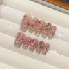 Manicura de fototerapia hecha a mano, banquete de primavera, venta al por mayor de uñas, producto terminado, uso repetido, parche para uñas, temperamento blanco