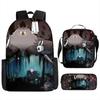 Mochila Escolar Empty Knight para Estudiantes Mochila Infantil Transfronteriza Mochila de Dibujos Animados Bolso de Viaje para Hombre Gran Capacidad Simple