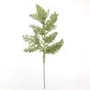 Decoraciones: Hojas de Pino Ciprés con Polvo Dorado, Ramas de Flores Artificiales, Fuente 27cm, Accesorios para Árbol de Navidad Festivo, Cedro Simulado