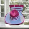 Sombrero de Paja Transfronterizo Bolso de Paja Set de Dos Piezas Sombrero para el Sol Gran Capacidad Bolso Tote Rayado Bolso de Hombro Bolso de Playa Tienda de Fábrica