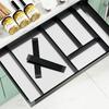 Cesta de Cocina Nano Negra Herramienta Bombeo Aleación de Aluminio Tipo Cajón Cesta de Condimentos Almacenamiento de Gabinete Cesta para Cuchillos y Tenedores Estante de Almacenamiento