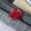 Versión Coreana de Quince Piezas de Tela de Gasa Flor Nieve Flor de Gasa Flor de Borde Quemado Hecho a Mano DIY Accesorios para Ropa Pasador Joyería Leidezhu