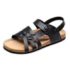 Pantuflas de Corcho, Sandalias de Verano para Hombre, Modernas de Estilo Coreano Casual de Doble Uso, Pantuflas de Talla Grande para Hombre, Zapatos de Playa Modernos para Exteriores