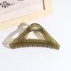 Horquilla de estilo coreano para el pelo con forma de triángulo grande esmerilado, estilo femenino, con personalidad, para la parte trasera del pelo, con pinza para el pelo y tocado de tiburón.