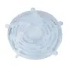 Tampa de silicone de grau alimentício tampa de conservação de frescor tampa de vedação multifuncional para tigela manga universal redonda de filme plástico tampa de conservação de frescor