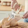 Tijeras Potentes para Huesos de Pollo, Tijeras para Refrigerador, Tijeras Multifuncionales para Cocina del Hogar, Tijeras Especiales Magnéticas de Acero Inoxidable de Grado Alimenticio para Espinas de Pescado