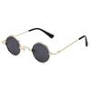 Nuevas Gafas de Sol Redondas Retro Transfronterizas Europeas y Americanas Gafas de Sol Metálicas Marinas Gafas de Moda Personalizadas para Disparos Callejeros de Mujer Tendencia