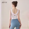 Novo Top de Yoga Feminino 2026 - High-end, pode ser usado fora, deslumbrante conjunto de treino de Pilates, conjunto fitness de manga curta