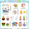 Pegatinas para Refrigerador Pegatinas para Coche Pegatinas Magnéticas Pegatinas Felices de Pascua Pegatinas Decorativas Festivas para Puerta de Garaje Metálica Suministros para Fiestas