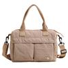 Bolso de Mano Acolchado Ligero Repelente al Agua Estilo Japonés y Coreano Bolso Mensajero Sencillo Combinable para el Día a Día Bolso de Hombro Cruzado para Viajar Bolso de Tela para Mujer
