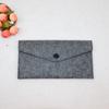 Bolsa de feltro colorido à mão produtos criativos de feltro envelope retrô com botão de pressão bolsa de papelaria para estudantes bolsa de armazenamento atacado