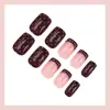 Arte de Uñas para el Día de San Valentín: Otoño e Invierno Ola Francesa Borde Retro Manicura Suave Pegatinas para Uñas de Lunares, Superventas Transfronterizo