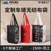 Costura de Bolsas No Tejidas Ecológicas, Bolsos de Mano, Bolsas de Compras, Bolsas de Empaque Promocionales Personalizadas para Exposiciones, Bolsas No Tejidas con Cierre Oculto