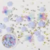Paquete de material para manicura 2024 primavera y verano nuevo estilo mono mismo estilo hacha Corazón Torcido Cristal K9 diamante flash manicura al por mayor