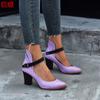 Sandalias de tacón alto y grueso para mujer, de talla grande, de comercio exterior europeo y americano, de Juti Spot, estación independiente de Amazon