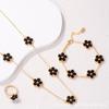 Collar CDD Trébol de cuatro hojas 5 flores Conservación del color Moda clásica Temperamento femenino Traje de joyería de flor de cinco hojas Accesorios transfronterizos para combinar con todo