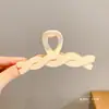 Presilha de Cabelo de Acrílico Tubarão de Verão Inspirada em Celebridades, Presilha de Garra Grande para Mulheres, Acessório de Cabelo para Coque Despojado, Presilha Essencial para Cabelos Grossos