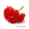 Gran flor artificial roja de espuma, flor unilateral, accesorios de fruta hechos a mano, producción de bricolaje, horquilla, flor envuelta, materiales de joyería
