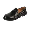 Zapatos de cuero retro británicos para mujer de piel de vaca súper suave, modelo nuevo 2026, mocasines planos versátiles sin cordones de cuero genuino