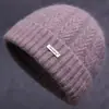 Nuevos Sombreros de Invierno para Mujeres de Mediana Edad y Mayores, Sombrero de Lana Cálido con Felpa para Abuela Señora Mayor, Sombrero de Punto Anti-Frío para Mamá