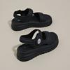 Sandalias de Suela Gruesa para Mujeres Embarazadas para Usar de Suela Blanda Antideslizante 2025 Verano Nuevo Estilo con Faldas Sandalias Romanas de Playa a la Moda