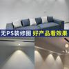 Foco Empotrable Rainbow Hill LED Lavapared Sala de Estar Hogar Ultrafino Antideslumbrante Tubo de Luz de Párpado Doble Foco
