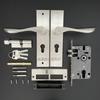 Fechadura com Maçaneta de Aço Inoxidável Fechadura de Porta Interna Fechadura de Porta de Quarto Maçaneta Fechadura de Porta de Madeira Mecânica Sala Estilo Simples Anti-Arrombamento Segurança