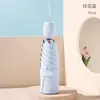 Paraguas con mango de tulipán 50% de descuento es mini, compacto, conveniente, con protección solar recubierta de negro, adecuado tanto para días soleados como lluviosos, y tiene una apariencia fresca y de alta gama