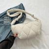 Bolsa grande capacidade estilo coreano bolsa de ombro crossbody bolinho bordado xadrez nylon bolinho bolsa retro moda estilo ocidental menina bolsa