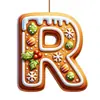 Decorações de Casa de Pão de Gengibre de Natal de Novo Produto Transfronteiriço Decorações de Árvore de Natal de Madeira Penduradas Enfeites de Decoração de Natal Festivos