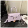 Bolso cruzado de hombro de moda y exquisito estilo coreano con estampado de letras y cierre de solapa 2026, bolso de mano casual con textura vintage para mujer