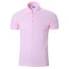 Directo de fábrica 240 gramos de algodón rayón grueso solapa de perla manga corta camisa publicitaria ropa de trabajo camisa con logo impreso personalizado