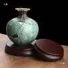 Estante para Thangka Adornos Base Rectangular de Madera Maceta Florero Taishan Piedra Estatua de Buda Maceta para Bonsái Artesanía