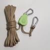 Ajustador de Polea para Camping al Aire Libre Cuerda Gruesa a Prueba de Viento para Toldo 4mm Cuerda Reflectante Fija para Tienda Colgante Cordón para Lámparas