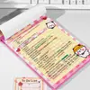 Nuevo Modelo Bloc de Notas con Clipboard A5, No Adhesivo, Diseño de Dibujos Animados, Alto Atractivo Estético, Clipboard para Estudiantes, Bloc de Notas Desprendible
