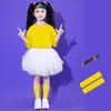 Disfraces de Actuación para Niños para el 1 de Junio, Fotos de Graduación de Primaria, Uniformes de Clase de Porristas, Disfraces de Baile de Jardín de Infancia de Colores Dulces